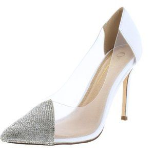 New White Blanca Clear Shoes
